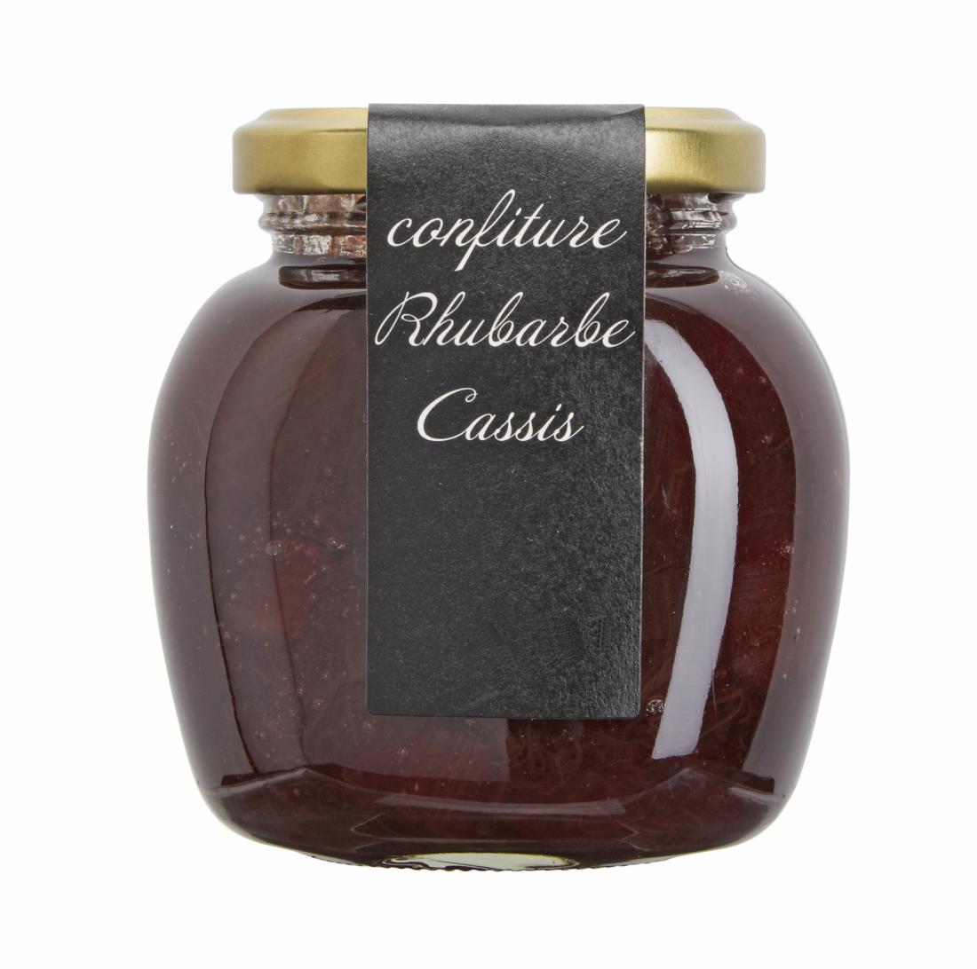 Confiture de rhubarbe et cassis